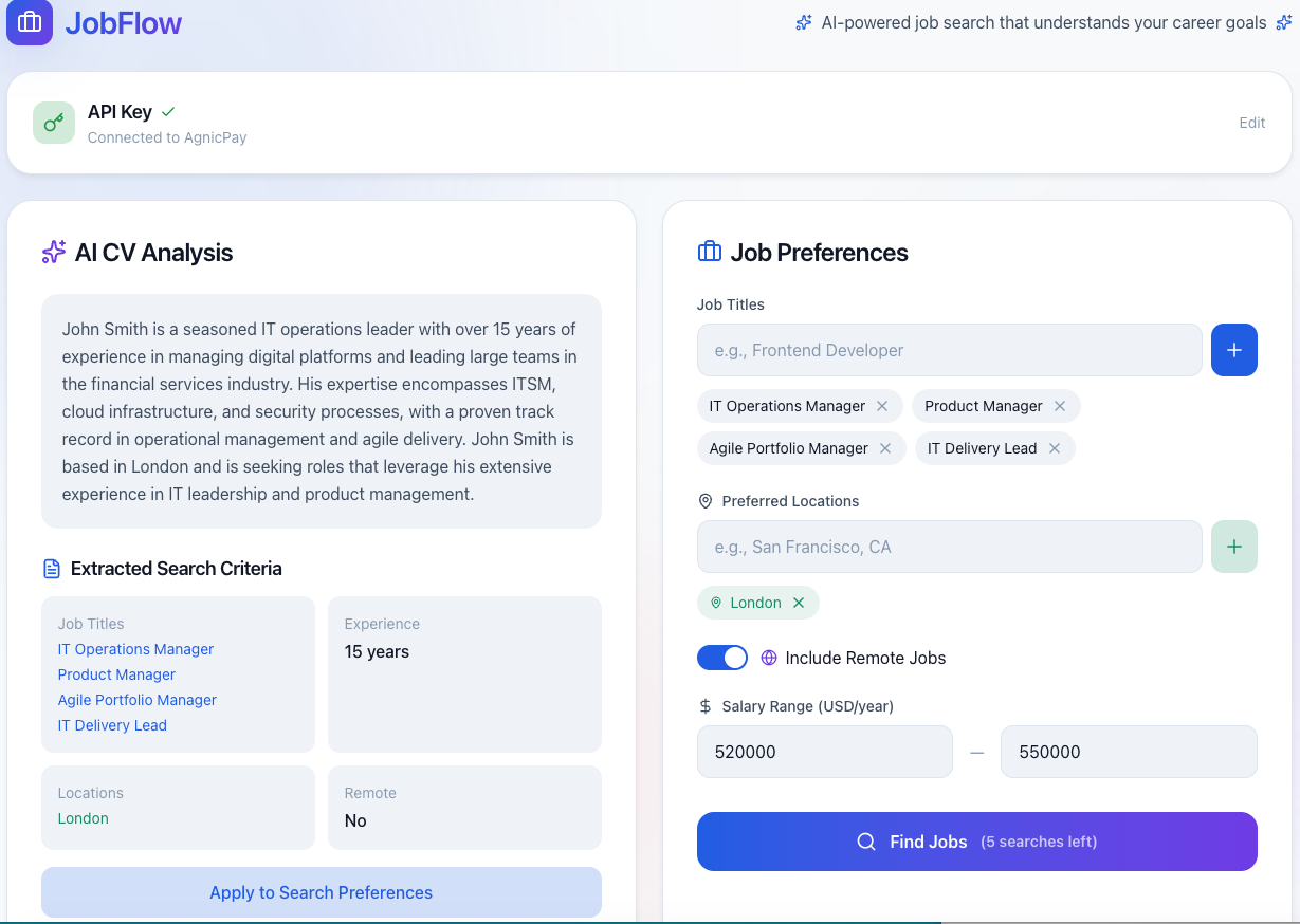 Job Search Mini App screenshot